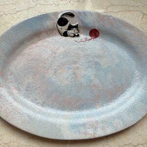 Ceramic Plate with cute cat design